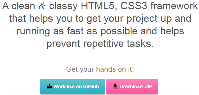 Workless framework html5 y css3 Workless